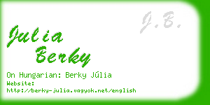 julia berky business card